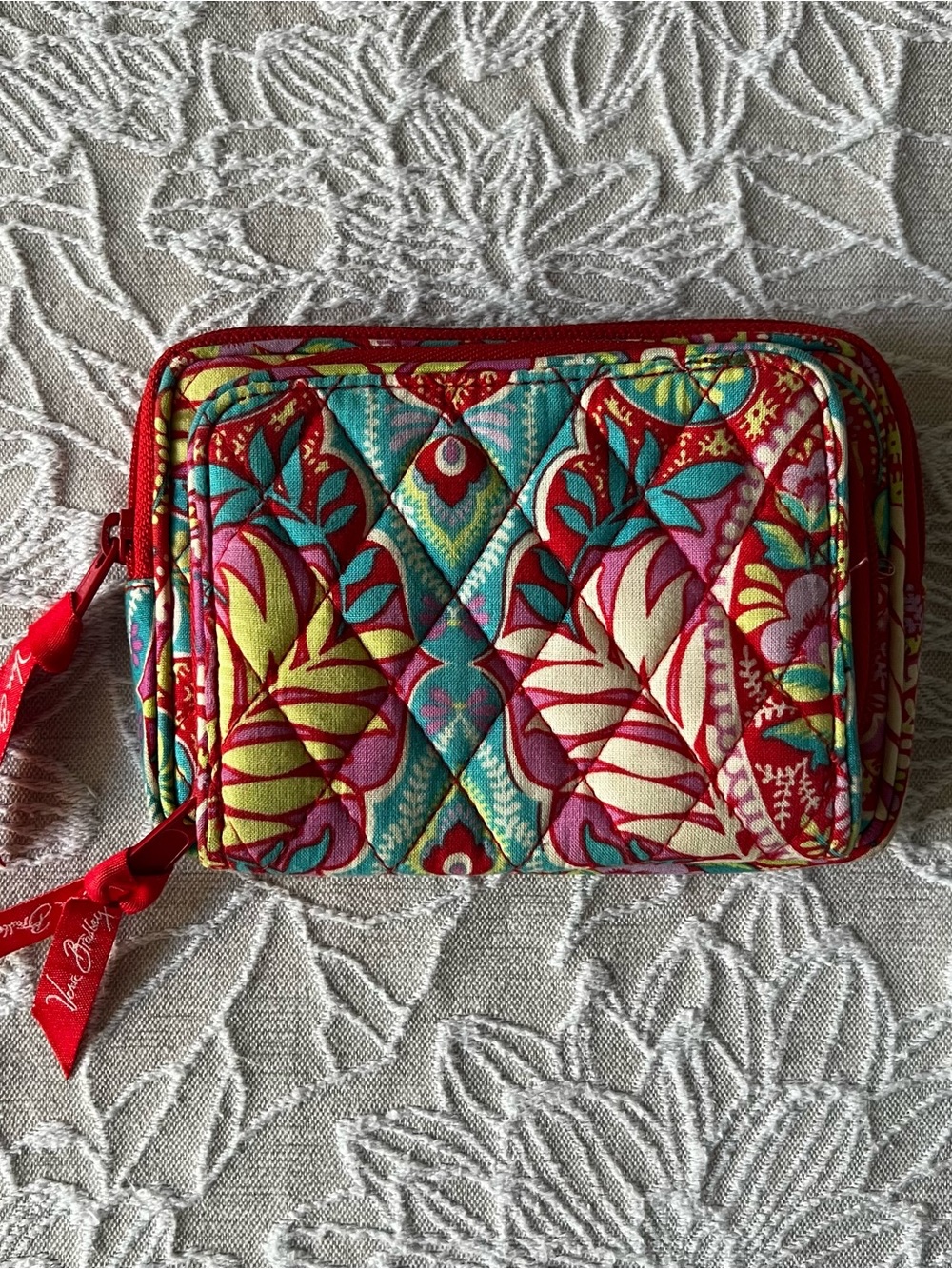 Vera Bradley Red Floral Quilted Wallet